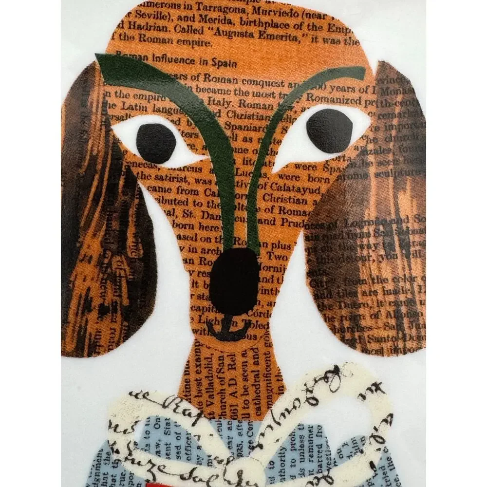 Dog Dish Denise Fiedler Pottery Barn Square Dachshund Trinket Dish
